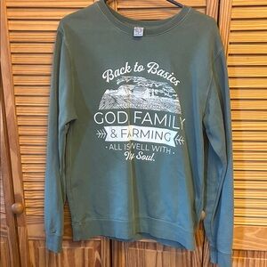 Green Graphic Sweatshirt
